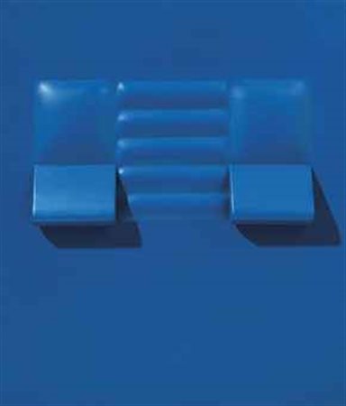 Agostino Bonalumi (1935-2013) Blu tela estroflessa e tempera vinilica cm...