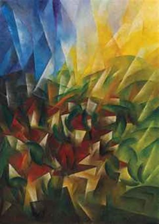 Roberto Marcello Iras Baldessari (1894-1965) Riflessi su paese in Romagna...