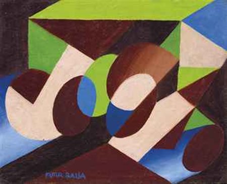 Giacomo Balla (1871-1958) Cioccolato reclam per il Bal-Tic-Tac olio su tela...