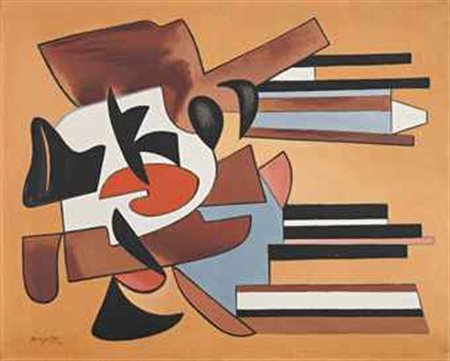 Alberto Magnelli (1888-1971) Ballet cristallisé olio su tela cm 81x99,2...