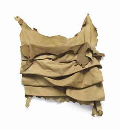 Luciano Fabro (1936-2007) Italia pelle cm 100x100 Realizzata nel 1972 in 50...