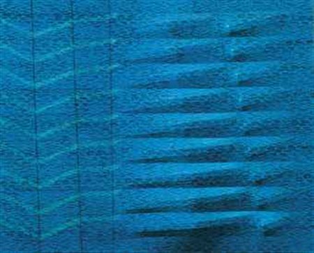 Agostino Bonalumi (1935-2013) Blu tela estroflessa e tempera vinilica cm...