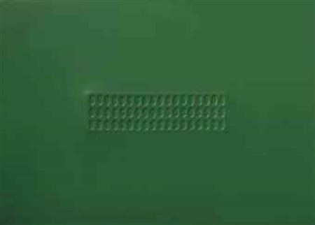 Turi Simeti (N. 1929) Superficie verde con ovali acrilico su tela sagomata cm...