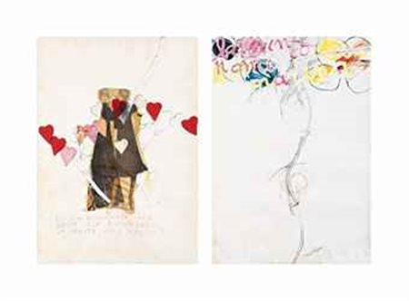 Mario Schifano (1934-1998) Lotto di due opere: a) Dovrai riconoscere come...