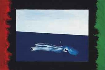 Franco Angeli (1935-1988) Senza titolo smalto su tela cm 99,5x149 firmato...