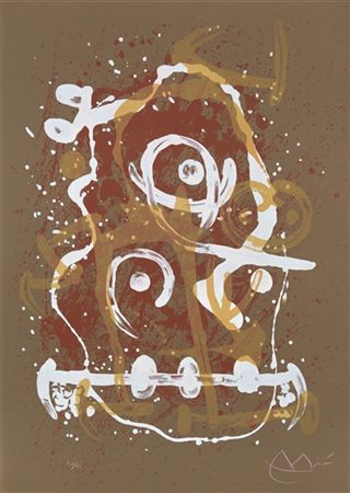 Joan Miró "Chevauchée - brun" 1969
litografia a colori
cm 84x60
Firmato e numera