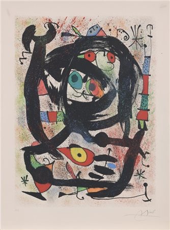 Joan Miró "Los Angeles County Museum of Art" 1969
litografia a colori su carta A