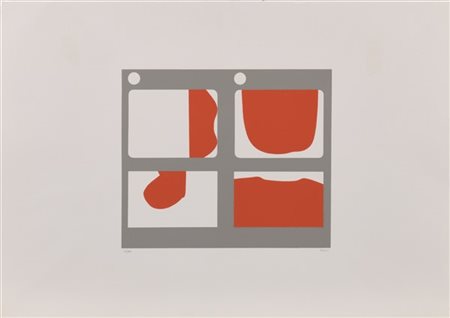 Alberto Burri "Lettere E" 1969
serigrafia a colori
cm 35x50
Firmato e numerato s