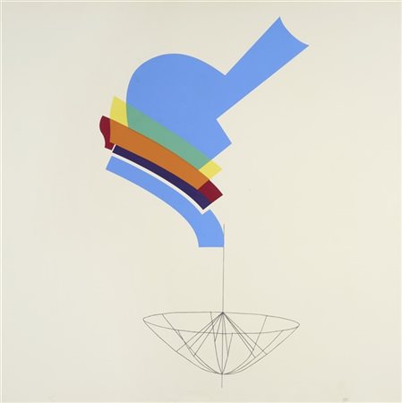 Man Ray "Decantatore" 1973
acquaforte e serigrafia a colori
cm 95x95
Firmato e n