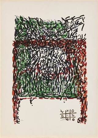 JEAN PAUL RIOPELLE "Affiche avant la lettre no. F20" (1970)
litografia a colori