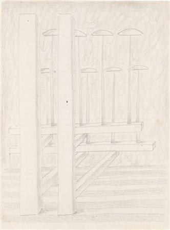 Fausto Melotti "Senza titolo" 1980
matita su carta
cm 31,4x23,3
Firmato al retro