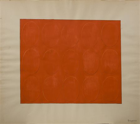 SIMETI TURI (1929 - 2021) - 15 OVALI ARANCIONI, 1965.