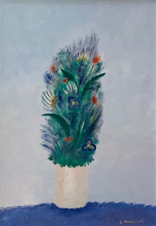 Giovanni Omiccioli “Vaso con erbe e fiori”