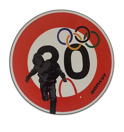 Banksy (after) “Olympic Rings” 