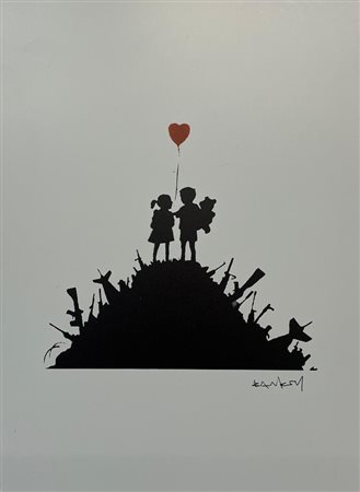Banksy (after) “Kids on gun” 