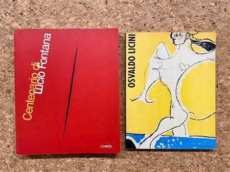 LUCIO FONTANA E OSVALDO LICINI - Lotto unico di 2 cataloghi