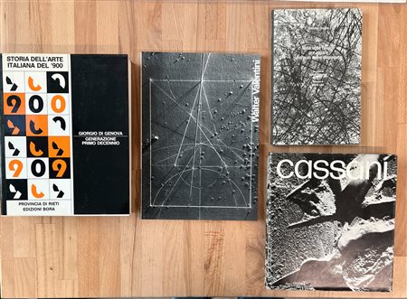 WALTER VALENTINI, NINO CASSANI E GENRAZIONE ANNI DIECI - Lotto unico di 4 cataloghi