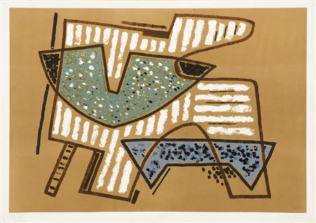 Alberto Magnelli (Firenze, 1888 - Meudon, 1971) Senza titolo, 1970 Litografia...