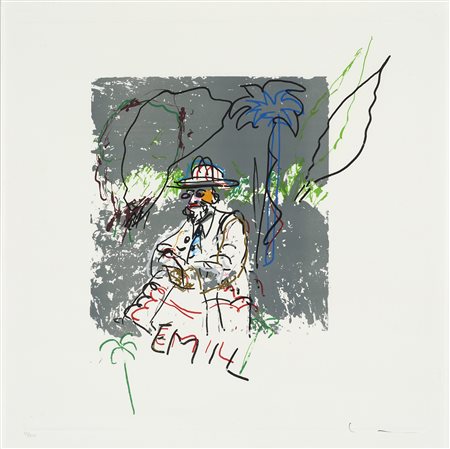 Mario Schifano (Homs, 1934 - Roma, 1998) Emil Litografia su carta, es. 35/200...