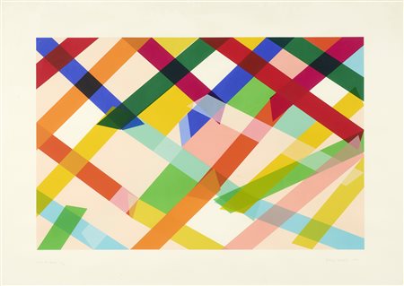 Piero Dorazio (Roma, 1927 - Perugia, 2005) Senza titolo, 1983 Litografia a...