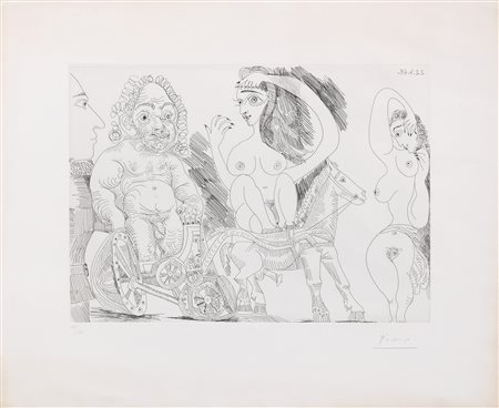 Pablo Picasso (Malaga, 1881 - Mougins, 1973) Senza titolo, 1968 Acquaforte,...