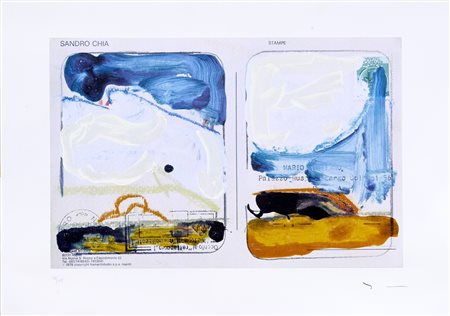 Mario Schifano (Homs, 1934 - Roma, 1998) Doppio paesaggio anemico, (1997)...