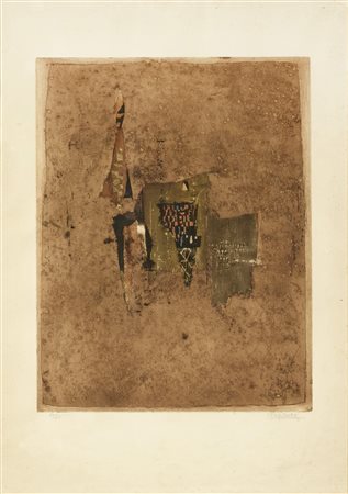 Johnny Friedlaender (Pszczyna, 1912 - Parigi, 1992) Senza titolo Acquaforte e...