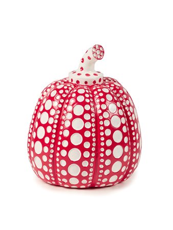 Yayoi Kusama (Matsumoto, 1929) Pumpkin Multiplo in resina cm. 11 h. Firma a...