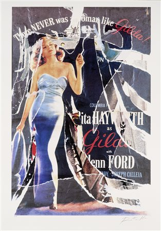Mimmo Rotella (Catanzaro, 1918 - Milano, 2006) Gilda Multiplo décollage, es....