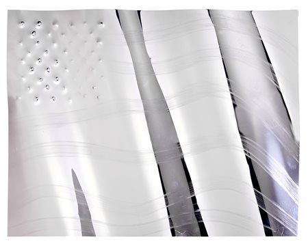 Angelo Brescianini (Palazzolo sull'Oglio (Bs), 1948) Bandiera, 2015 Spari e...