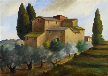 Nino Tirinnanzi (Greve in Chianti (Fi), 1923 - Firenze, 2003) Paesaggio, 1972...