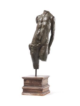Augusto Murer (Falcade (Bl), 1922 - Padova, 1985) Torso maschile Scultura in...