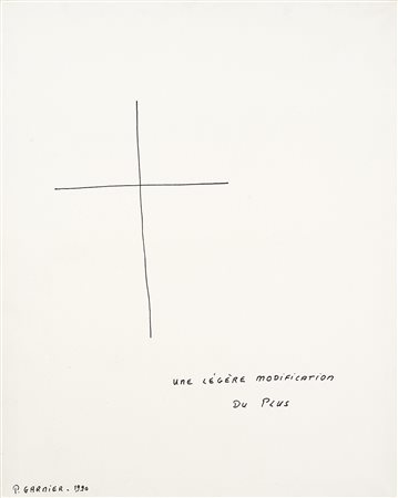 Pierre Garnier (Amiens, 1928 - Saisseval, 2014) Une légère modification du...