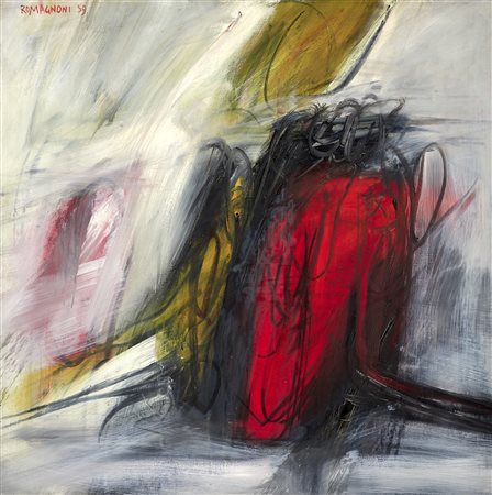 Bepi Romagnoni (Milano, 1930 - Villasimius (Ca), 1964) Anatomia, 1959 Olio su...