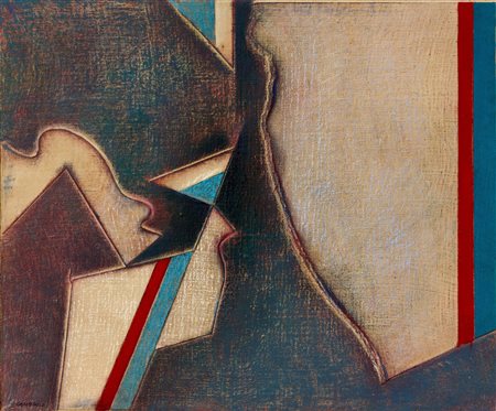 Felice Canonico (Messina, 1922 - Milano, 1997) Germoglio Olio e tecnica mista...