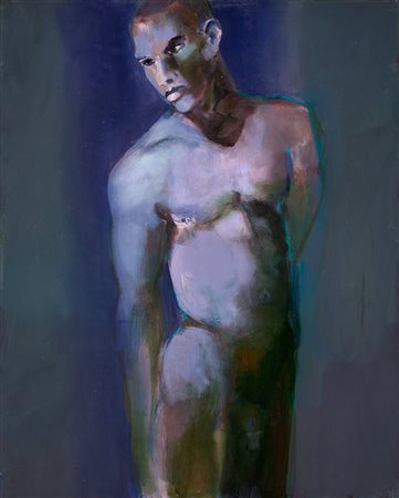 Klaus Karl Mehrkens (Brema, 1955) Nudo, 2001 Olio su tela cm. 160x130 Firma e...