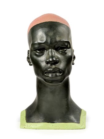 Livio Scarpella (Ghedi (Bs), 1969) Testa virile, 2000 Scultura in terracotta...