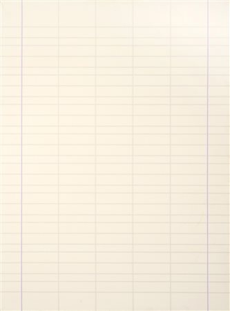 Giuseppe Restano (Grottaglie (Ta), 1970) Foglio di quaderno, 2006 Olio su...