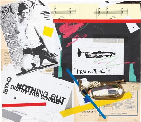 Giuseppe Chiari (Firenze, 1926 - 2007) Trumpet, 2000 Tecnica mista, collage e...