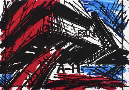 Vinicio Berti (Firenze, 1921 - 1991) Senza titolo, 1989 Tempera e tecnica...