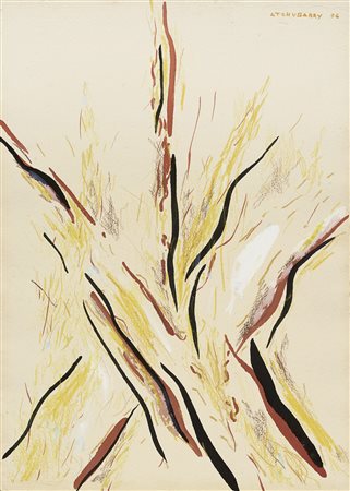 Pablo Atchugarry (Montevideo, 1954) Senza titolo, 1996 Tecnica mista su carta...