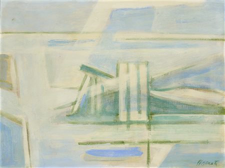 Armando Pizzinato (Maniago (Ud), 1910 - Venezia, 2004) Senza titolo Olio su...