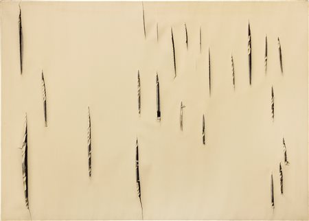 Lucio Fontana (Rosario Santa Fè, 1899 - Varese, 1968) Concetto spaziale, 1957...