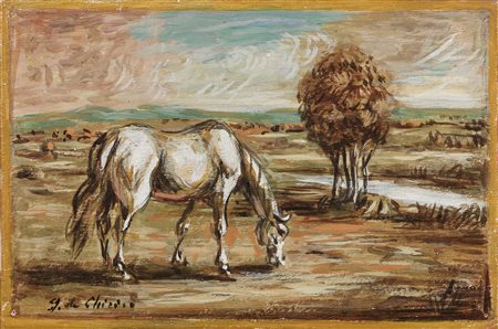 Giorgio de Chirico (Volos, 1888 - Roma, 1978) Cavallo pascolante, metà anni...