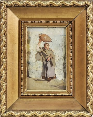 CESARE BISEO ATTRIBUITO - ATTRIBUTED (1843-1909) Donna Tunisina - Tunisian...