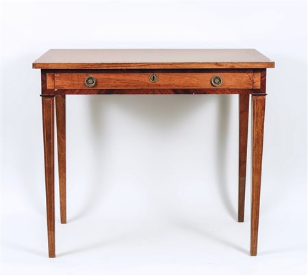 TAVOLINO IMPIALLACCIATO IN NOCE ED ALTRI LEGNI - WALNUT AND OTHER WOODS...