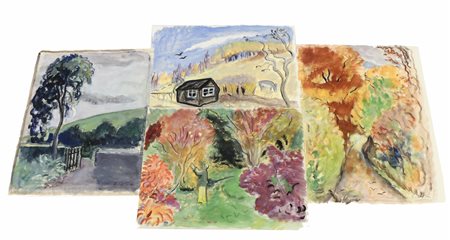 ELISABETH CHAPLIN (1890-1982) Paesaggi - Landscapes raccolta di quattro...