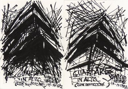 VINICIO BERTI (1921-1991) Guardare in alto (con difficoltà) 1982 Guardare in...