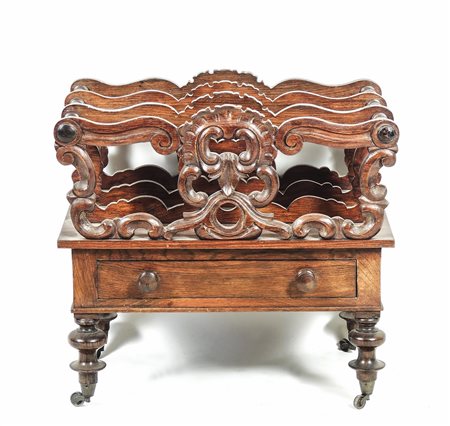 PORTARIVISTE IN MOGANO - MAHOGANY MAGAZINE RACK inizio del XX secolo - early...