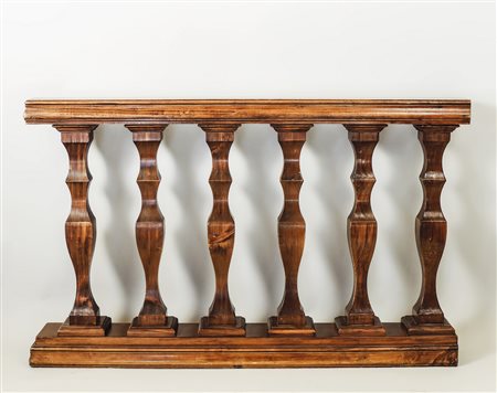 BALAUSTRA IN NOCE - WALNUT BALUSTRADE h cm 82x131x16